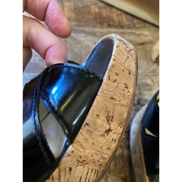 Miu Miu Black Patent Leather & Cork Heels, Vintage early 2000's VG! - Picture 16 of 16